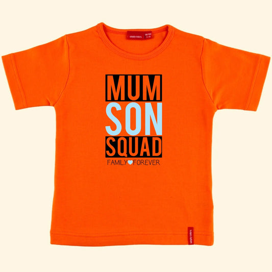 Personalised Toddlers Mum & Son Squad Top Simply Colors