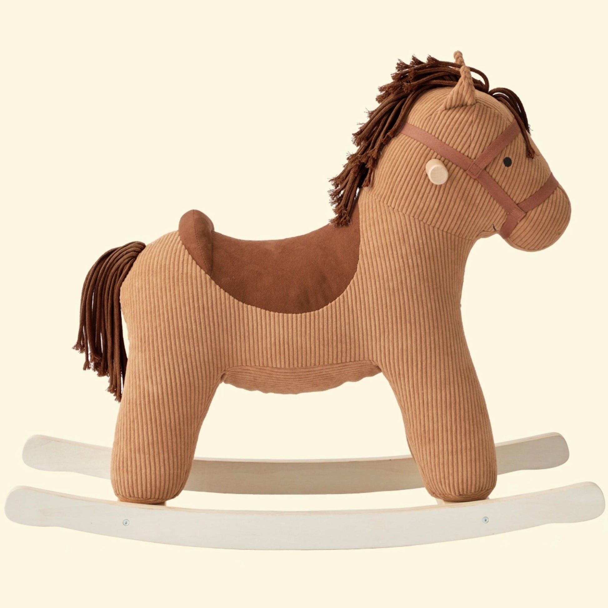 Side view of rocking horse Vera toy