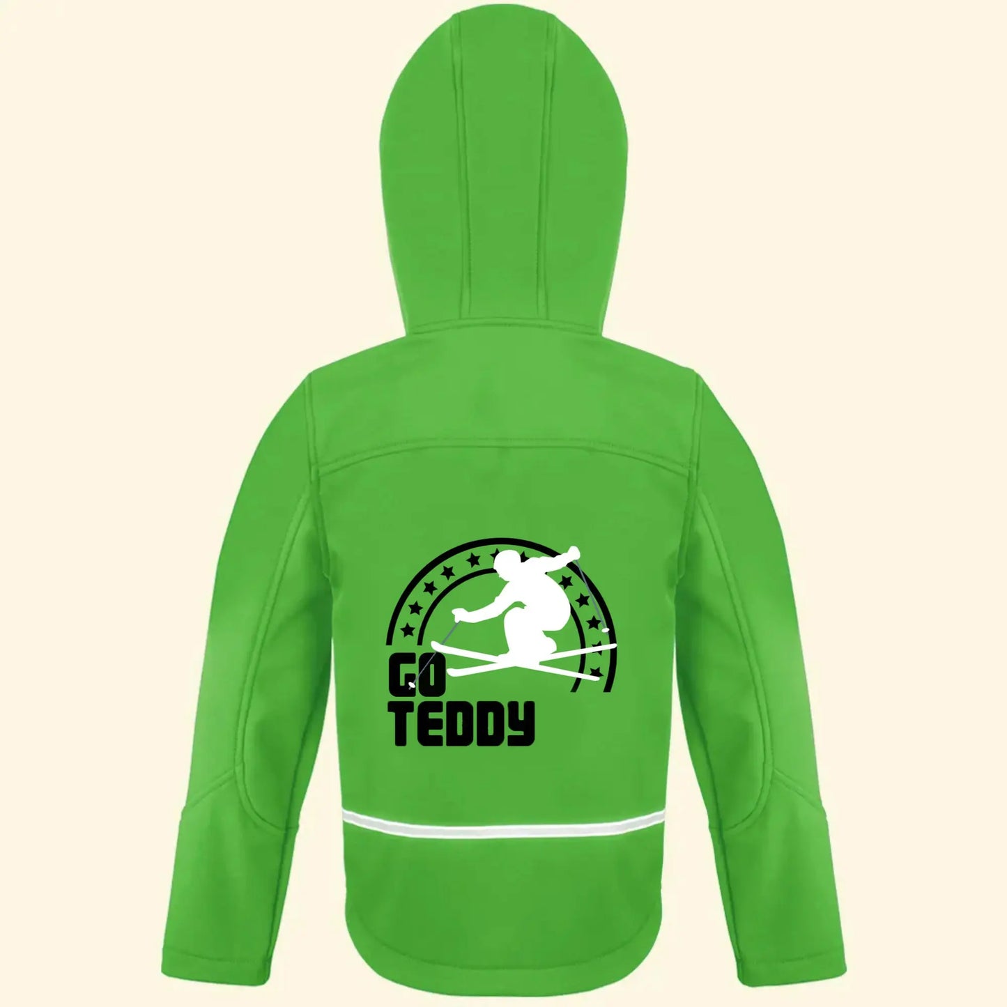 Personalised Kids Ski Softshell Jacket Simply Colors