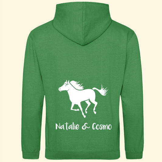 Personalised Adult's Running Horse Hoodie