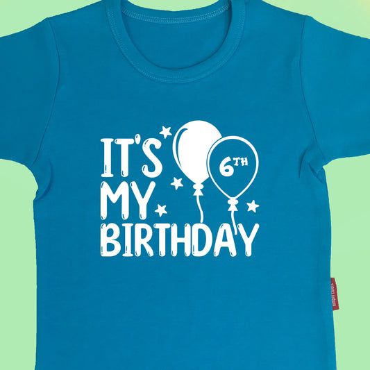 Personalised Kids It's My Birthday T Shirt Simply Colors