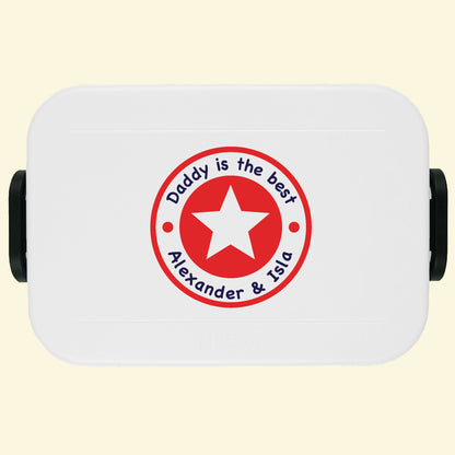 Personalised Dad's Star To Go Lunch Box