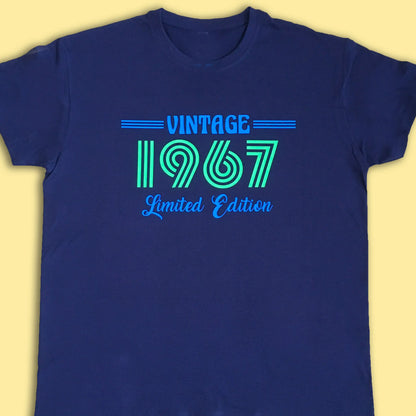 Personalised Vintage Year T Shirt Simply Colors