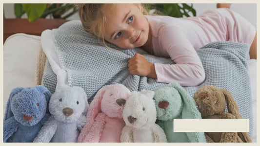 Video of Happy Horse Rabbit Soft Toy, with babies and young children holding them